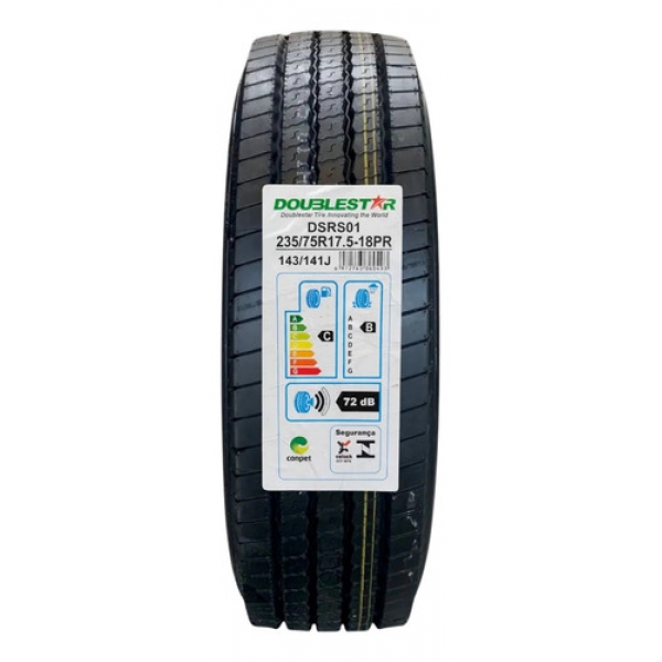 Pneu Doublestar 235/75r17.5 18pr Dsrs01-7 Índice De Velocidade J
